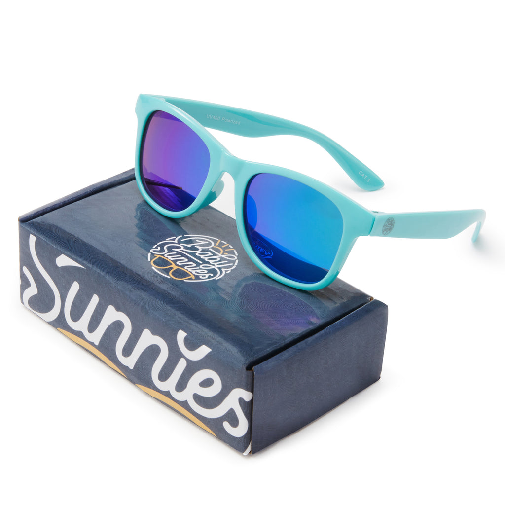 Sky Blue Flexible Kids Sunglasses 3-8 | Baby Sunnies